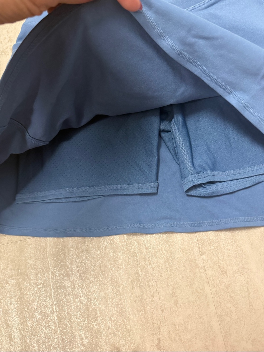 Skechers Skort athletic skirt dusty slate blue tennis golf pickleball skirt - Picture 3 of 7